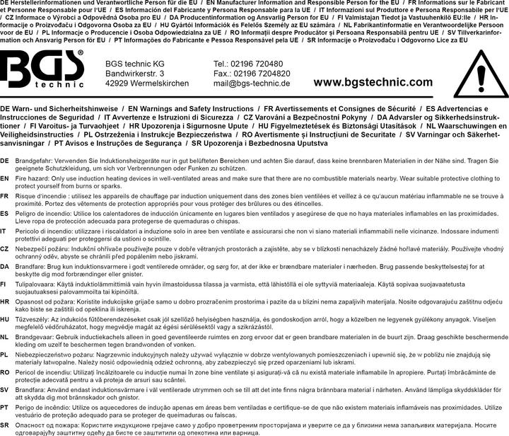 Image du produit BGS Dégrippeur à induction 1,2 kW
