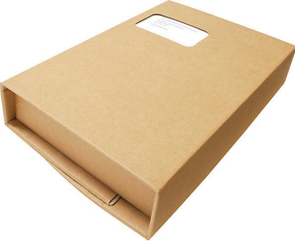 Immagine prodotto Ratioform Imballaggio per libri Variofix, chiusura autoadesiva, con finestra, marrone (A5, 1 x)