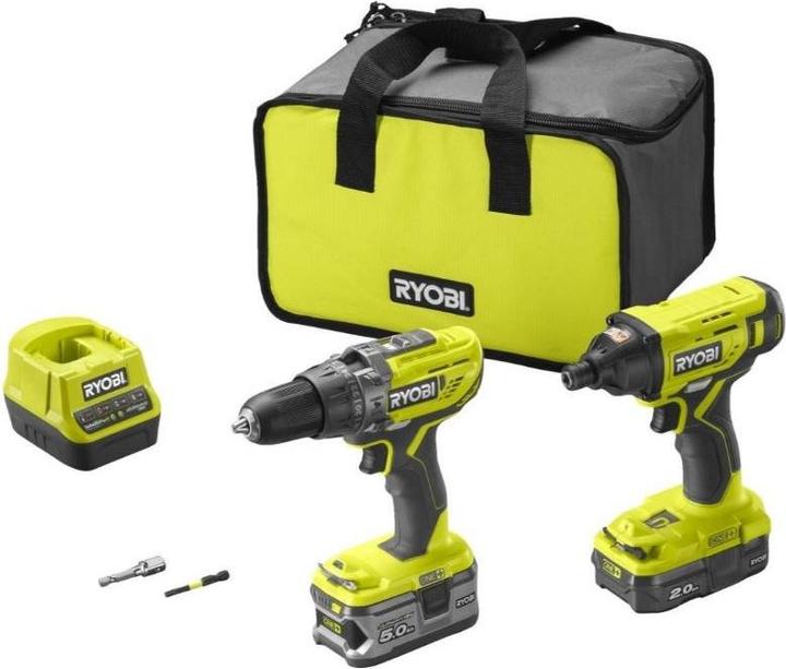 Ryobi R18PDID2-252S Cordless impact drill set (Rechargeable battery operated)