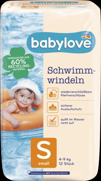 Produktbild dm babylove Schwimmwindeln (Gr. S, Tragepack, 12 Stück)
