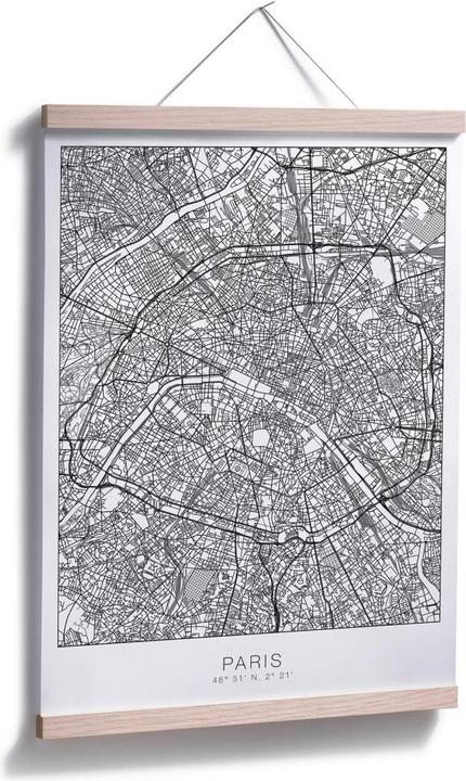 Produktbild Trenddeko Stadtplan Paris (80 x 100 cm)