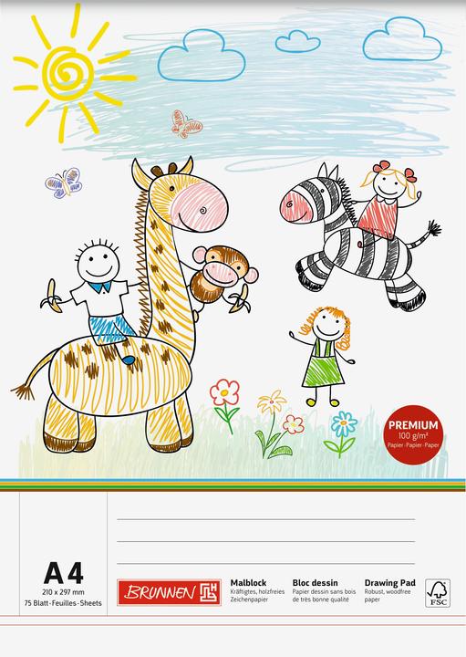 Produktbild Malblock, DIN A4, 75 Blatt (A4)