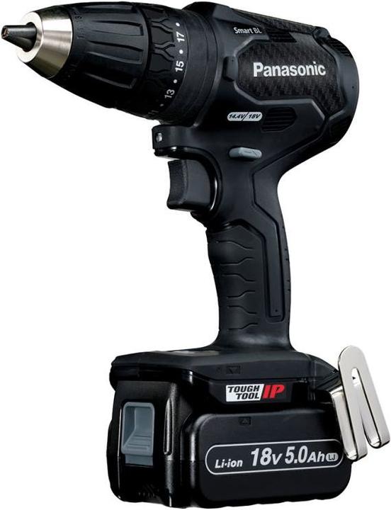 Panasonic Accu klopboormachine 14.4V/18V 2x 18V/5.0Ah en oplader in Systainer (Oplaadbare batterij)