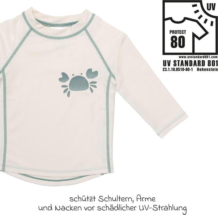 Image du produit La Loona LaLoona Baby-Bademode Bade-Shirt mit UV-Schutz - Krabbe - Offwhite (74)