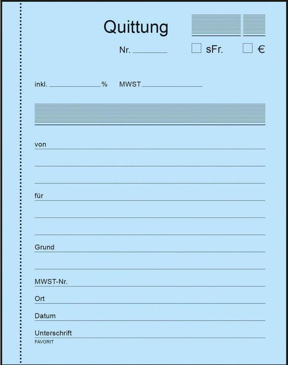 Actual product image Favorit Carbonless copybook Receipts with carbonless paper (150 x)