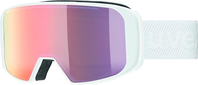 Immagine prodotto Uvex Sports Unisex - adulti, occhiali da sci saga TO, con lenti intercambiabili, bianco/rosa-LGL, taglia unica