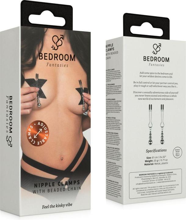 Produktbild Bedroom Fantasies Nippel und Klitorisklemmen Silber