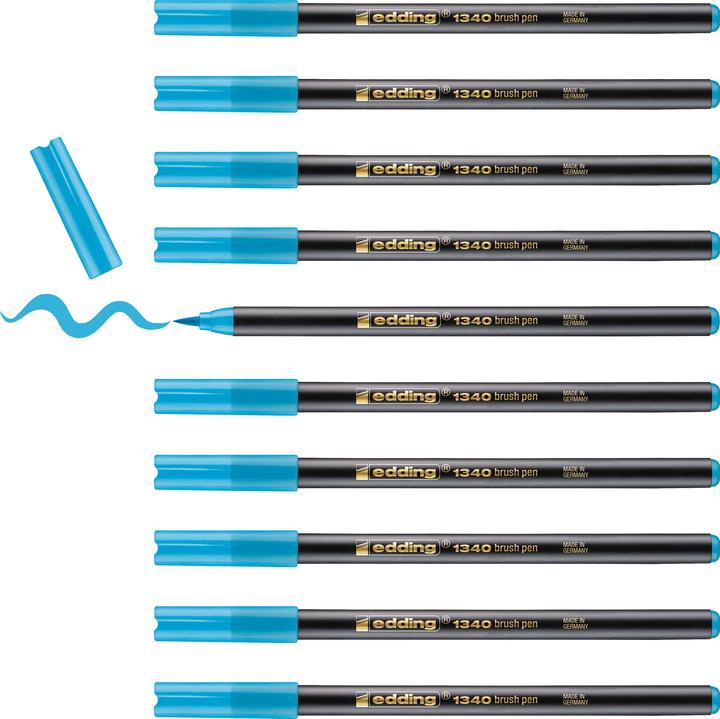 Produktbild Edding Brushpen 1340 (Azurblau, 1 x)