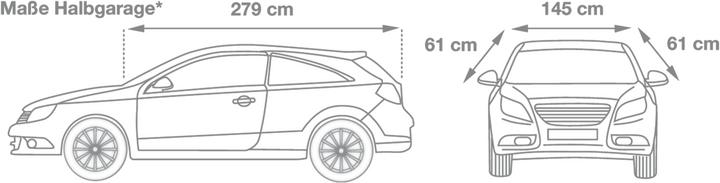 Produktbild Cartrend Halbgarage