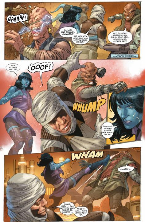 Actual product image Panini Star Wars Comics: Kopfgeldjäger VII - Dunkle Droiden (German, Paolo Villanelli, Ethan Sacks, Davide Tinto, Jethro Morales, Lan Medina, 2024)