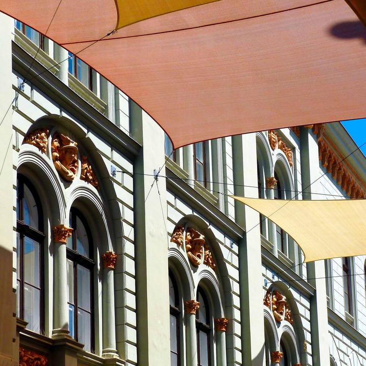 Immagine prodotto Toboli Tenda da sole a vela quadrata 4x4m antivento protezione solare UV 30+, terrazza giardino balcone