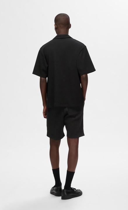 Actual product image Selected Homme Waffle structure short sleeve shirt (M)
