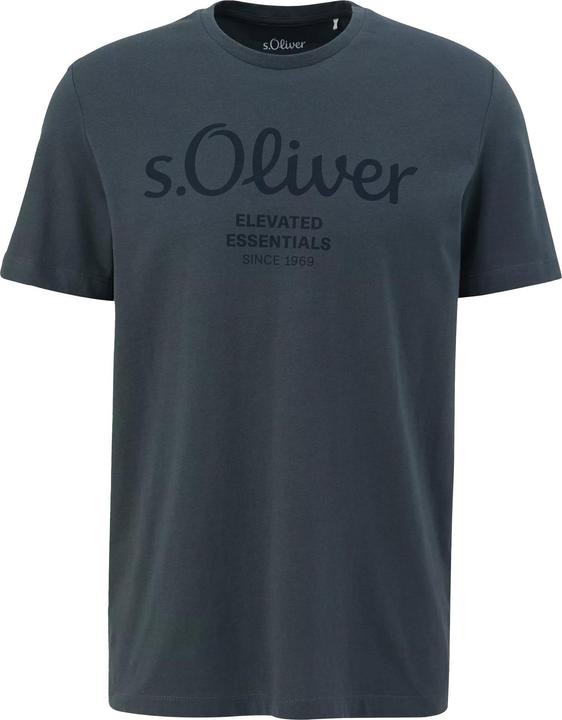 Produktbild S.Oliver T-Shirt Casual Bequem sitzend Logo T-Shirt (XXL)