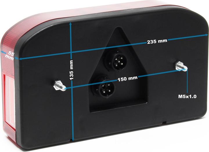 Immagine prodotto Wiltec Luce posteriore del rimorchio (P21V, P21/5W)