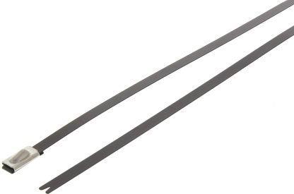 Produktbild HellermannTyton Kabelbinder 316 Edelstahl 201x4,6mm (Metallkabelbinder, 201 mm, 100 Stk.)