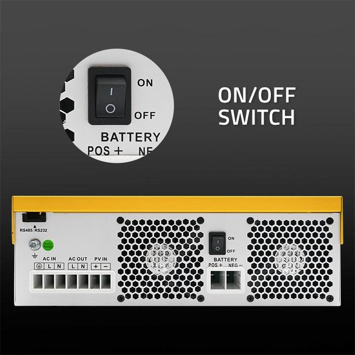 Actual product image Qoltec 3 5 kVA off-grid hybrid solar inverter | 3 5 kW | 100 A | MPPT | LCD display | B