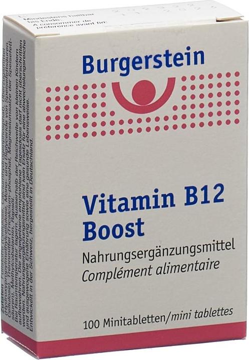 Immagine prodotto Burgerstein Aumento della vitamina B12 (100 Pezzo/i, Pillole, 27 g)