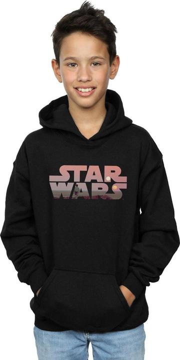 Immagine prodotto Star Wars Tatooine Logo Felpa con Cappuccio Ragazzi (152, 158)