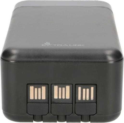 Produktbild Extralink EX.19522 power bank Lithium Polymer (LiPo) Black (30000 mAh, 22.50 W, 111 Wh)
