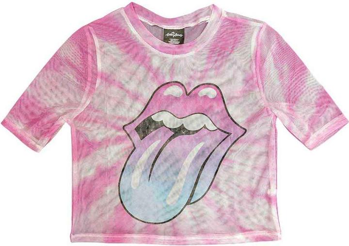 Produktbild The Rolling Stones Pink Gradient Tongue Crop Top (Girlie) (XXS)