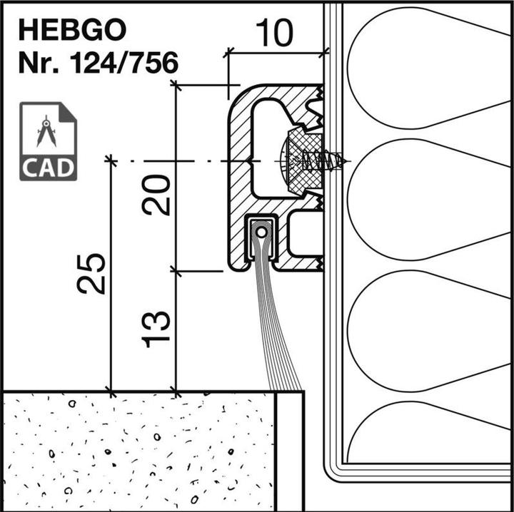 Produktbild Hebgo Halteprofile 124/126