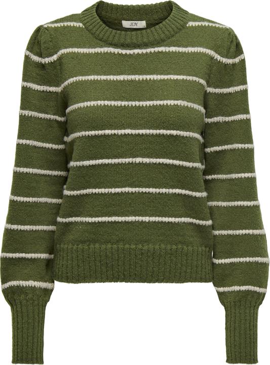 JdY Normal geschnitten Hoch geschlossen Lange Bündchen Puffärmel Pullover Strickpullover (XXL)