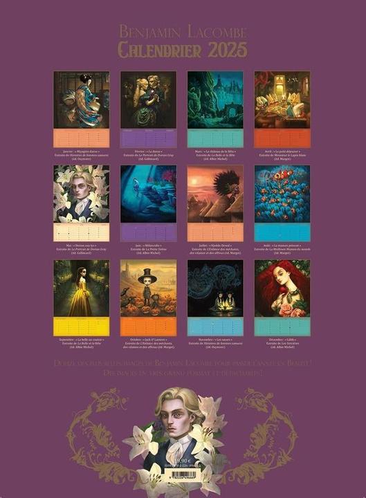 Image du produit Albin Michel Calendrier 2025 : Benjamin Lacombe (Français)