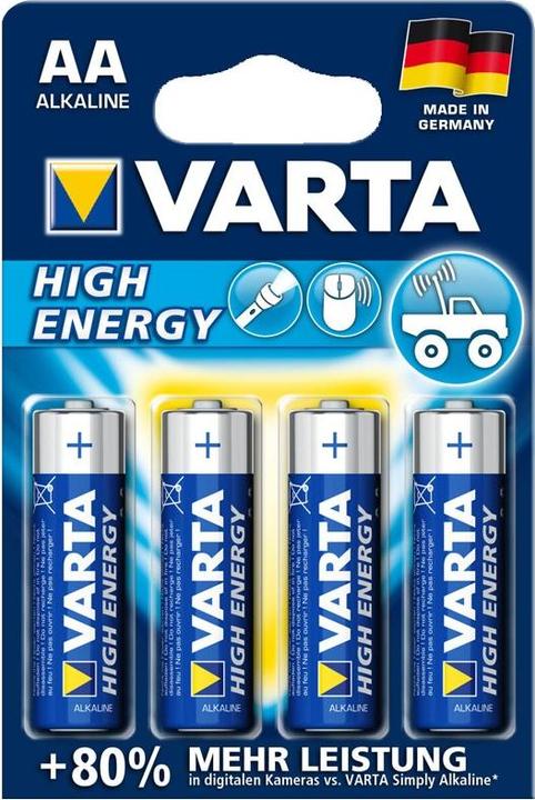 Produktbild Varta High Energy Mignon AA Batterie 4er Pack (4 Stk., AA)