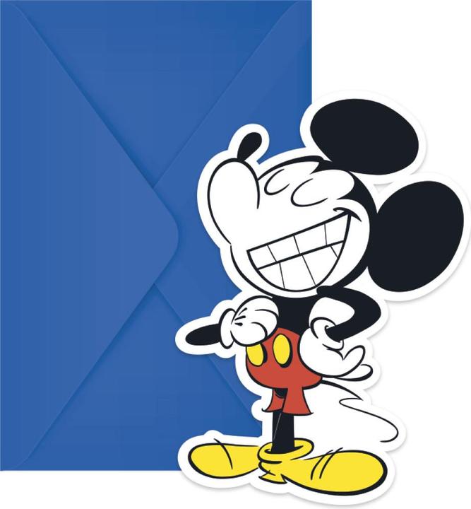 Immagine prodotto Disney Retrò Topolino Inviti Misura Confezione 6 (6 pz.)