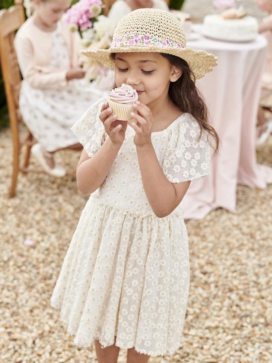 Immagine prodotto Vertbaudet Abito festivo da bambina in tulle con ricamo (146)