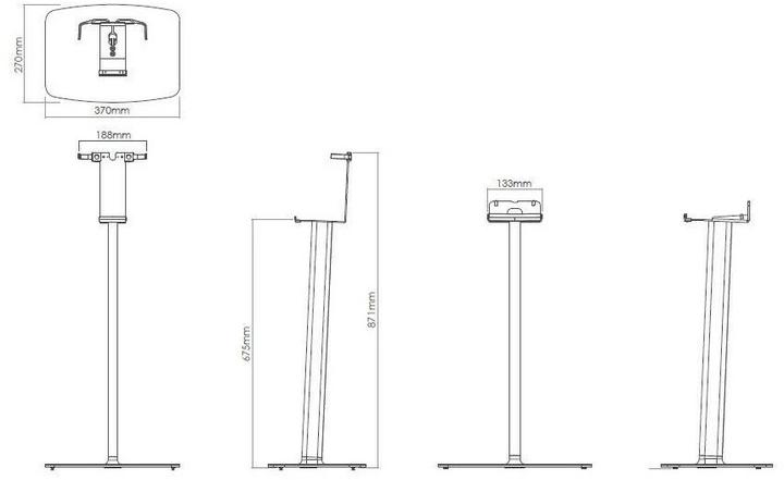 Image du produit Flexson FLXS5FS1011 (1 pièce, Support, Non mobile)