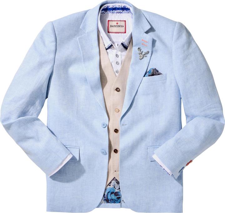 Actual product image Joe Browns Tonal Linen Herringbone Blazer (58)