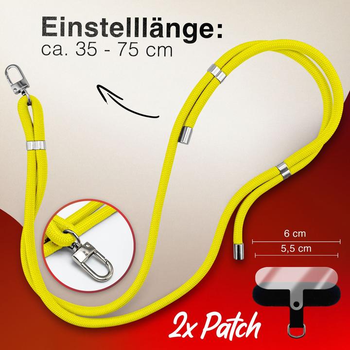 Actual product image Nalia HoldMe Lanyard Handykette – Universal Trageband für Smartphones - Verstellbar, Soft & Elastisch