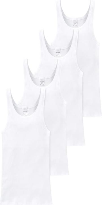 Produktbild Schiesser 4er Pack Cotton Essentials Doppelripp Unterhemd (XXL)