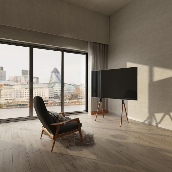Actual product image Neomounts NM-M1000BLACK is a floor stand for flat screen TVs up to. (Universal, 70", 40 kg)