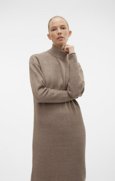 Produktbild Vero Moda VMKADEN LS HIGHNECK CALF DRESS GA BF Strickkleid (XS)