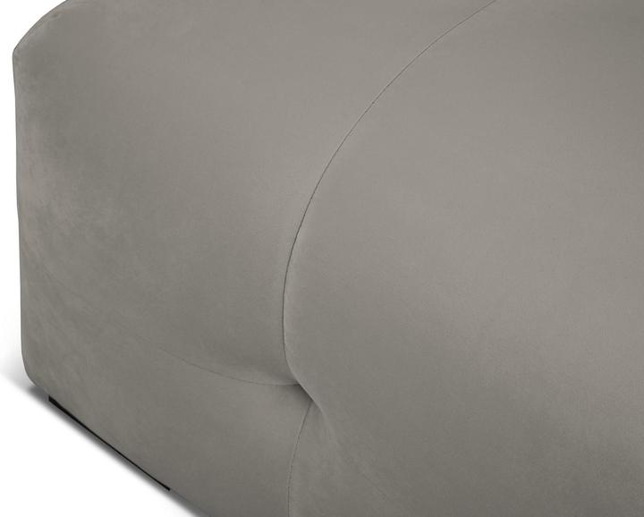 Actual product image Micadoni Velvet Pouf, "Kendal", 1 Seat, 104x72x45Made in Europe (Cushioned stools)