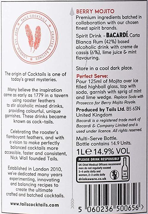 Immagine prodotto Tails Cocktails Mojito Di Birra / (1 x 100 cl)