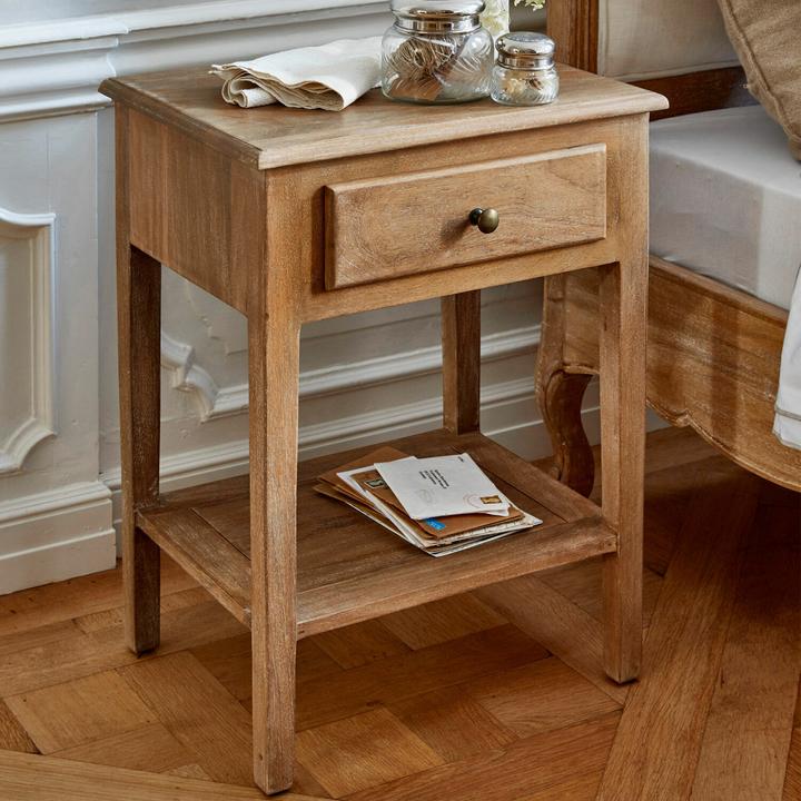 Produktbild Loberon Nachttisch Serravalle antikbraun (50 x 40 x 66 cm)