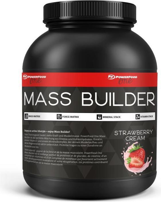 Produktbild PowerFood One Mass Builder (Strawberry Cream, 1 Stk., 2760 g)