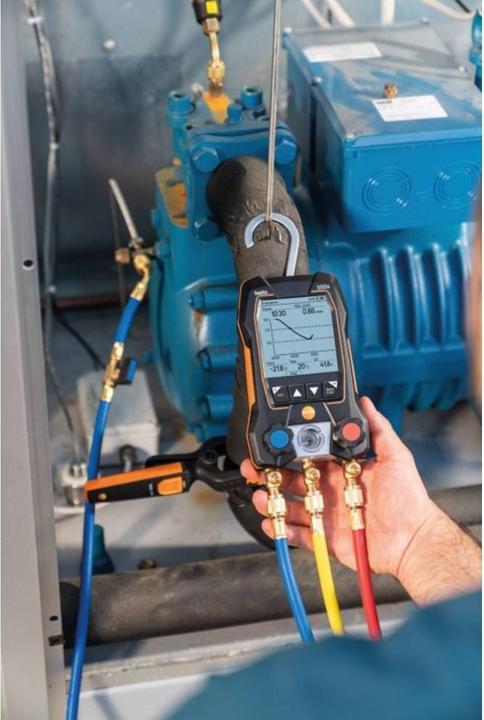 Actual product image Testo 550s Set e digital installer aid with wireless clamp temperature sensors