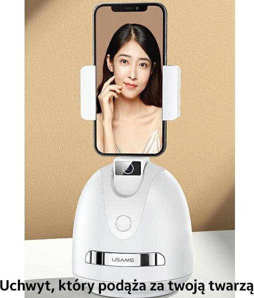 Image du produit Usams Support de suivi de visage intelligent - Blanc