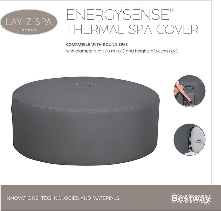 Image du produit Bestway Lay-Z-Spa Couverture Thermique Ronde 170x66cm