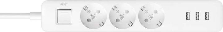 Actual product image Xiaomi Power strip MI NRB4030GL (3 × socket, 16 A, 1.4 m, white color) (3 x, CEE 7/16, 1.40 m)