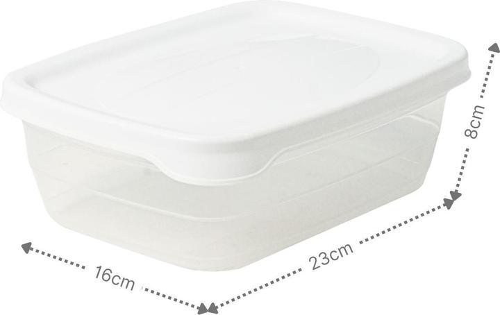 Actual product image Hobby 3er-Set Boxen Aufbewahrungsdosen Meal-Prep-Dosen Frischhaltedosen (2 l)