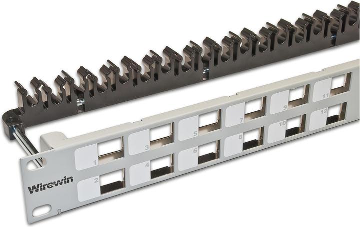 Image du produit Wirewin Panneau de brassage 24 ports 1U, blindé
