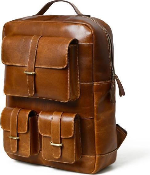 Only-Bags.Store Brauner Portland Laptop-Rucksack