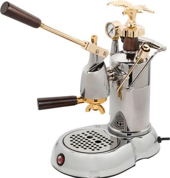 Actual product image La Pavoni LPLEXP01EU, Espresso machine Expo 2015, Chrome/or (EU plug)