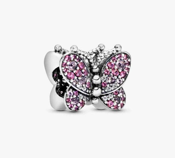 Produktbild Pandora Charm Dazzling Butterfly (Silber 925, Schmuckstein)