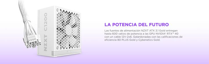 Produktbild NZXT C1200 Gold ATX 3.1 weiss | 1200W PC-Netzteil (1200 W)